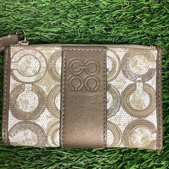 Coach Poppy Kristin Logo Small Shoulder Bag & Card Wallet - Picture 2 of 16